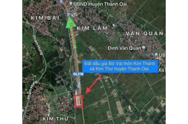 BÁN ĐẤT ĐẤU GIÁ THANH OAI, TƯƠNG LAI MẶT QUỐC LỘ 21B, ĐẦU TƯ CỰC TỐT